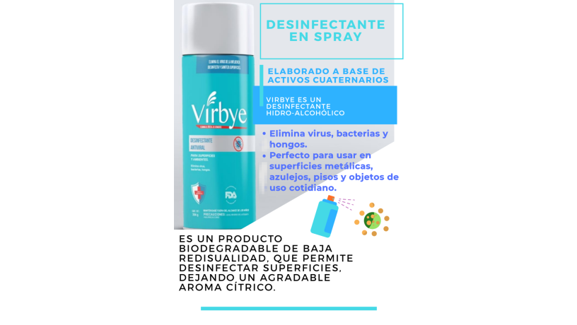 Spray desinfectante Virbye