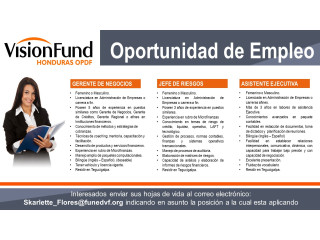 Institución Microfinanciera brinda Oportunidad de Empleo